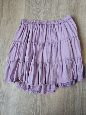 Mossimo Supply Co. Lavender Tiered Ruffle Skirt